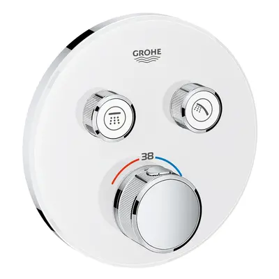 Grohe Grohtherm SmartControl - Termostatická vanová baterie pod omítku se 2 ventily, měsíční bíl