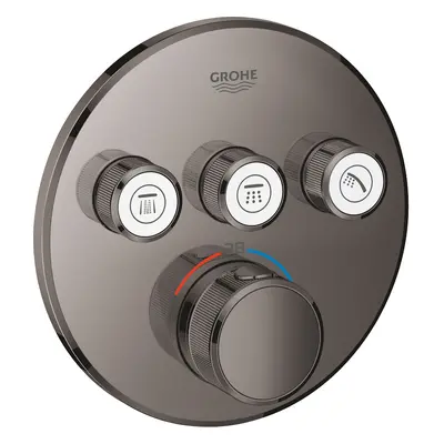 Grohe Grohtherm SmartControl - Termostatická sprchová podomítková baterie, 3 ventily, Hard Graph