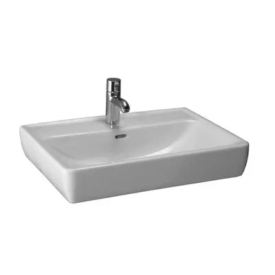 Laufen Pro - Umyvadlo, 650x480 mm, 1 otvor pro baterii, s LCC, bílá H8179534001041