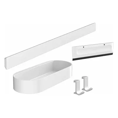 Hansgrohe WallStoris - Set koupelnových doplňků, matná bílá 27967700