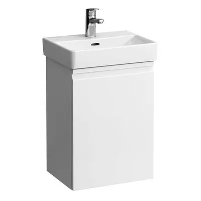 Laufen Pro S - Umyvadlová skříňka s dvířky, 415x320x580 mm, panty vlevo, matná bílá H48330109646