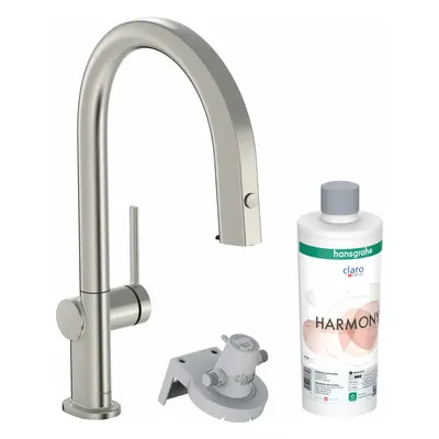 Hansgrohe Aqittura M91 - Dřezová baterie s výsuvnou koncovkou a filtrací, sBox, vzhled nerezu 76