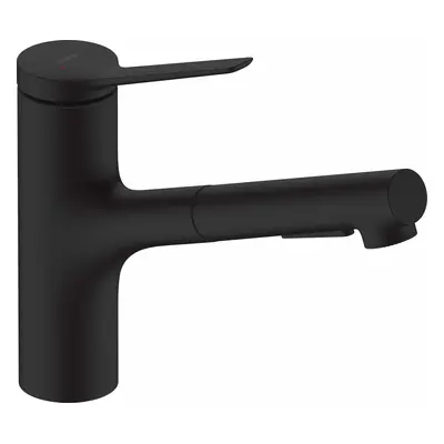 Hansgrohe Zesis M33 - Dřezová baterie s výsuvnou sprškou, sBox, matná černá 74821670