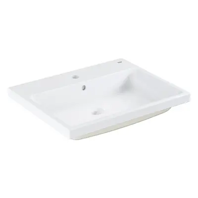 Grohe Cube Ceramic - Umyvadlo zápustné, 605x490 mm, PureGuard, alpská bílá 3947900H