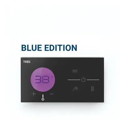 TRES EXCLUSIVE - Zapuštěné elektronické termostatické ovládání Shower Technology Blue Edition 49