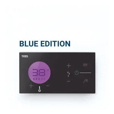 TRES EXCLUSIVE - Zapuštěné elektronické termostatické ovládání Shower Technology Blue Edition 49