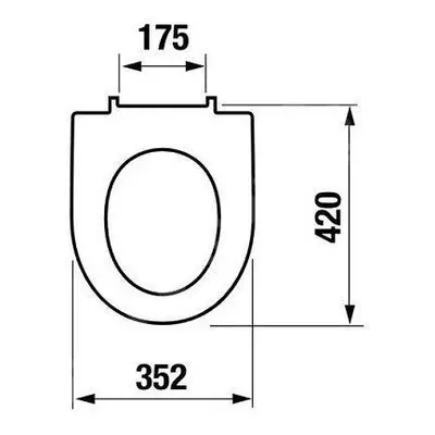 Jika Lyra plus - WC sedátko s poklopem, bílá H8903840000631