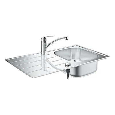 Grohe Dřezy - Set dřezu K200 a baterie Eurosmart, kartáčovaná nerez/chrom 31565SD1