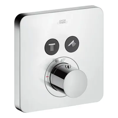 Axor Citterio E - ShowerSelect, termostatická baterie pod omítku pro 2 spotřebiče, chrom 3670700