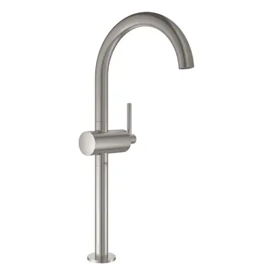 Grohe Atrio - Umyvadlová baterie s výpustí a otočným výtokem, velikost XL, supersteel 32647DC3