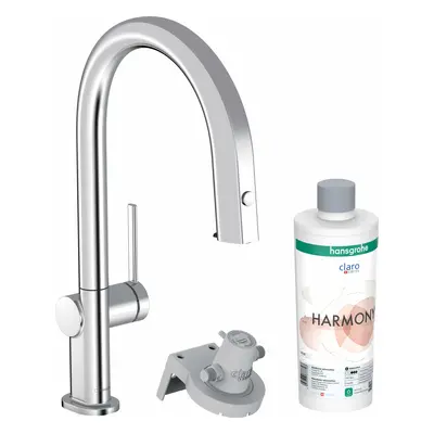 Hansgrohe Aqittura M91 - Dřezová baterie s výsuvnou koncovkou a filtrací, sBox, chrom 76800000