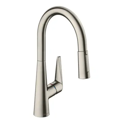 Hansgrohe Talis M51 - Dřezová baterie M5116-H200 s výsuvnou sprškou, sBOX, vzhled nerezu 7385180