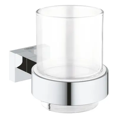 Grohe Essentials Cube - Sklenička s držákem, chrom 40755001