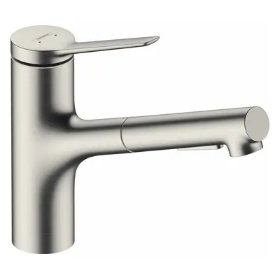 Hansgrohe Zesis M33 - Dřezová baterie s výsuvnou sprškou, vzhled nerezu 74820800