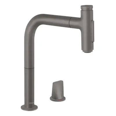 Hansgrohe M71 - Dřezová baterie M7120-H200 s výsuvnou sprškou, 2-otvorová instalace, sBOX, kartá