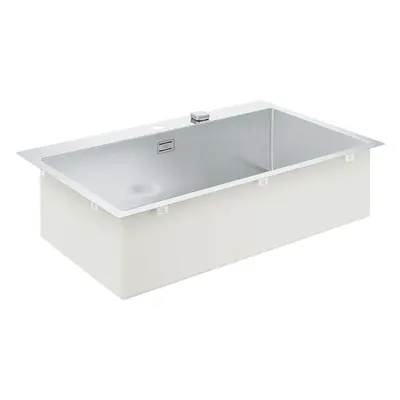 Grohe Dřezy - Dřez K800 s automatickým odtokem, 846x510 mm, kartáčovaná nerez 31584SD1