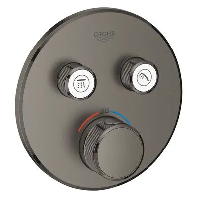 Grohe Grohtherm SmartControl - Termostatická sprchová baterie pod omítku, 2 ventily, kartáčovaný