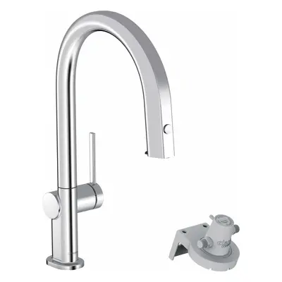 Hansgrohe Aqittura M91 - Dřezová baterie s výsuvnou koncovkou a filtrační hlavicí, chrom 7680300