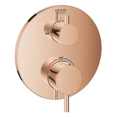 Grohe Atrio - Termostatická baterie pod omítku pro 2 spotřebiče, Warm Sunset 24138DA3