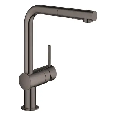 Grohe Minta - Dřezová baterie s výsuvnou sprškou, Hard Graphite 30274A00