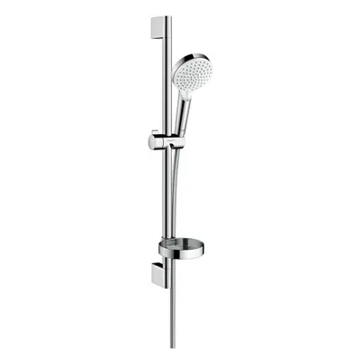 Hansgrohe Crometta - Set sprchové hlavice, 2 proudy, mýdlenky, tyče a hadice, bílá/chrom 2655340