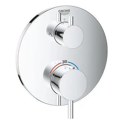 Grohe Atrio - Termostatická baterie pod omítku pro 2 spotřebiče, chrom 24135003