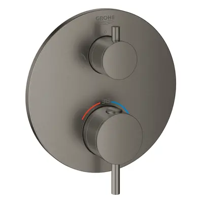 Grohe Atrio - Termostatická baterie pod omítku pro 2 spotřebiče, kartáčovaný Hard Graphite 24135