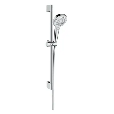 Hansgrohe Croma Select E - Set sprchové hlavice, 3 proudy, tyče a hadice, EcoSmart 9 l/min, bílá