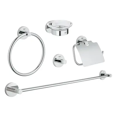 Grohe Essentials - Sada doplňků do koupelny 5 v 1, chrom 40344001