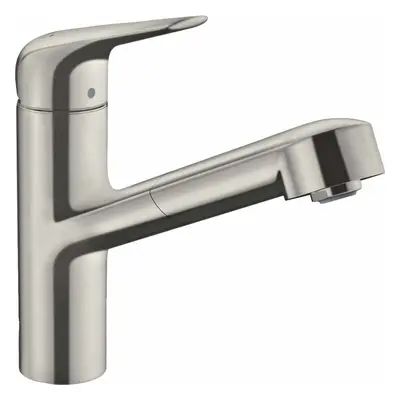 Hansgrohe Focus M42 - Dřezová baterie M427-H150 s výsuvnou sprškou, vzhled nerezu 71814800