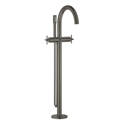 Grohe Atrio - Vanová baterie do podlahy, s otočným výtokem, kartáčovaný Hard Graphite 25044AL3