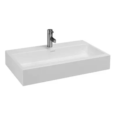 Laufen Living - Umyvadlo na desku, 800x460 mm, s 1 otvorem pro baterii, bílá H8174370001041