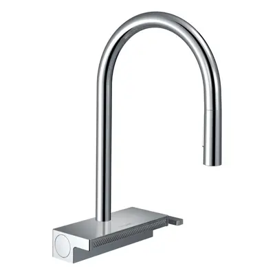 Hansgrohe M81 - Dřezová baterie Aquno Select s výsuvnou koncovkou a plochým sprchovým proudem, c