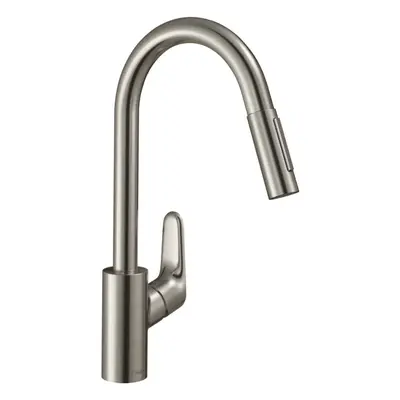 Hansgrohe Focus M41 - Dřezová baterie s výsuvnou sprškou, vzhled nerezu 31815800