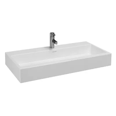 Laufen Living - Umyvadlo na desku, 1000x460 mm, s 1 otvorem pro baterii, bílá H8184380001041