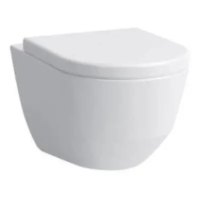 Laufen Pro - Závěsné WC Compact, 490x360 mm, Rimless, s LCC, bílá H8209654000001