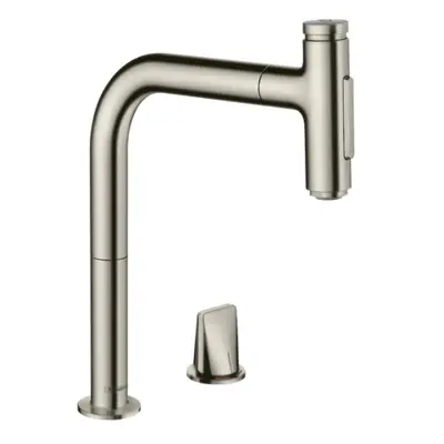 Hansgrohe M71 - Dřezová baterie M7120-H200 s výsuvnou sprškou, 2-otvorová instalace, sBOX, vzhle