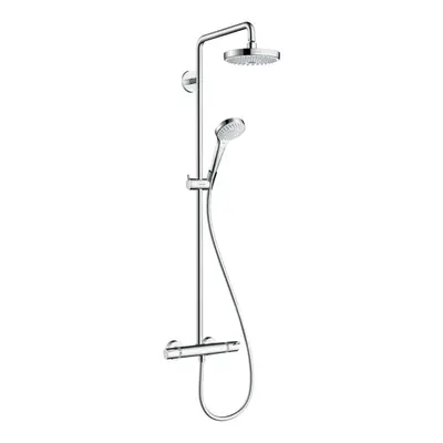 Hansgrohe Croma Select S - Sprchový set Showerpipe 180 s termostatem, 2 proudy, bílá/chrom 27253