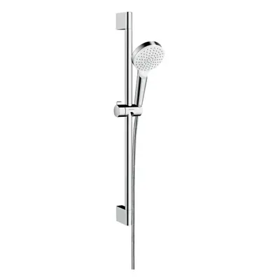 Hansgrohe Crometta - Set sprchové hlavice, tyče a hadice, EcoSmart 9 l/min, bílá/chrom 26535400