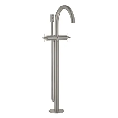 Grohe Atrio - Vanová baterie do podlahy, s otočným výtokem, supersteel 25044DC3