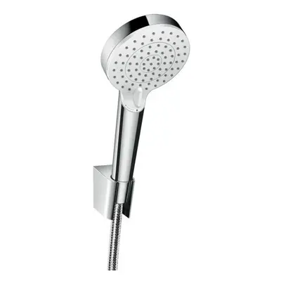 Hansgrohe Crometta - Set sprchové hlavice, 2 proudy, držáku a hadice, EcoSmart, bílá/chrom 26693