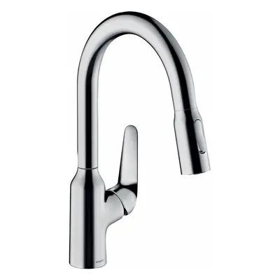 Hansgrohe Focus M42 - Dřezová baterie M429-H180 s výsuvnou sprškou, chrom 71801000