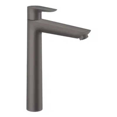 Hansgrohe Talis E - Umyvadlová baterie s výpustí, kartáčovaný černý chrom 71716340