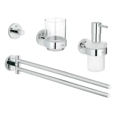 Grohe Essentials - Sada doplňků do koupelny 4 v 1, chrom 40846001