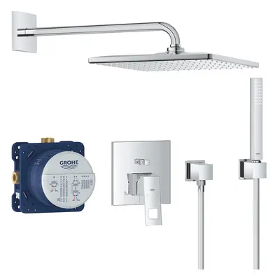 Grohe Eurocube - Sprchový set s baterií pod omítku, 310 mm, chrom 25238000