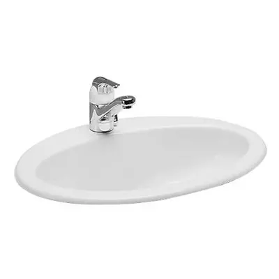 Laufen Indova - Zápustné umyvadlo, 570x450 mm, 1 otvor pro baterii, bílá H8113910000001