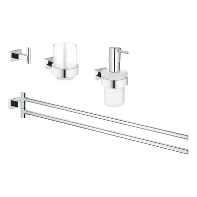 Grohe Essentials Cube - Sada doplňků do koupelny 4 v 1, chrom 40847001