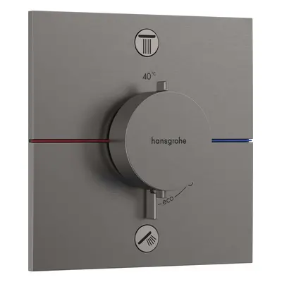 Hansgrohe ShowerSelect Comfort - Termostatická baterie pod omítku, pro 2 spotřebiče, kartáčovaný