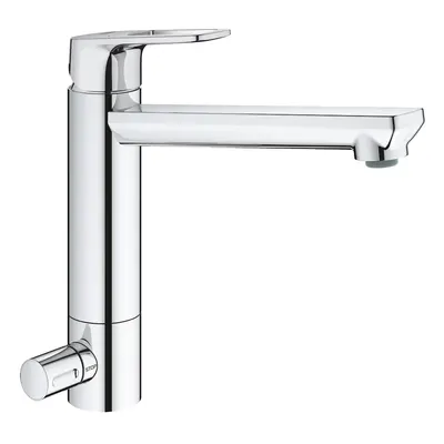 Grohe BauLoop - Dřezová baterie s uzavíracím ventilem, chrom 31713000