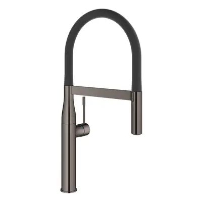 Grohe Essence - Dřezová baterie s flexibilním ramenem s přepínačem, Hard Graphite 30294A00